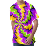 Dizzy Vortex Moving Optical Illusion Men's Velvet T-Shirt