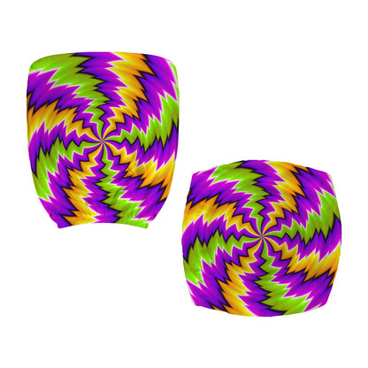 Dizzy Vortex Moving Optical Illusion Office Chair Cover