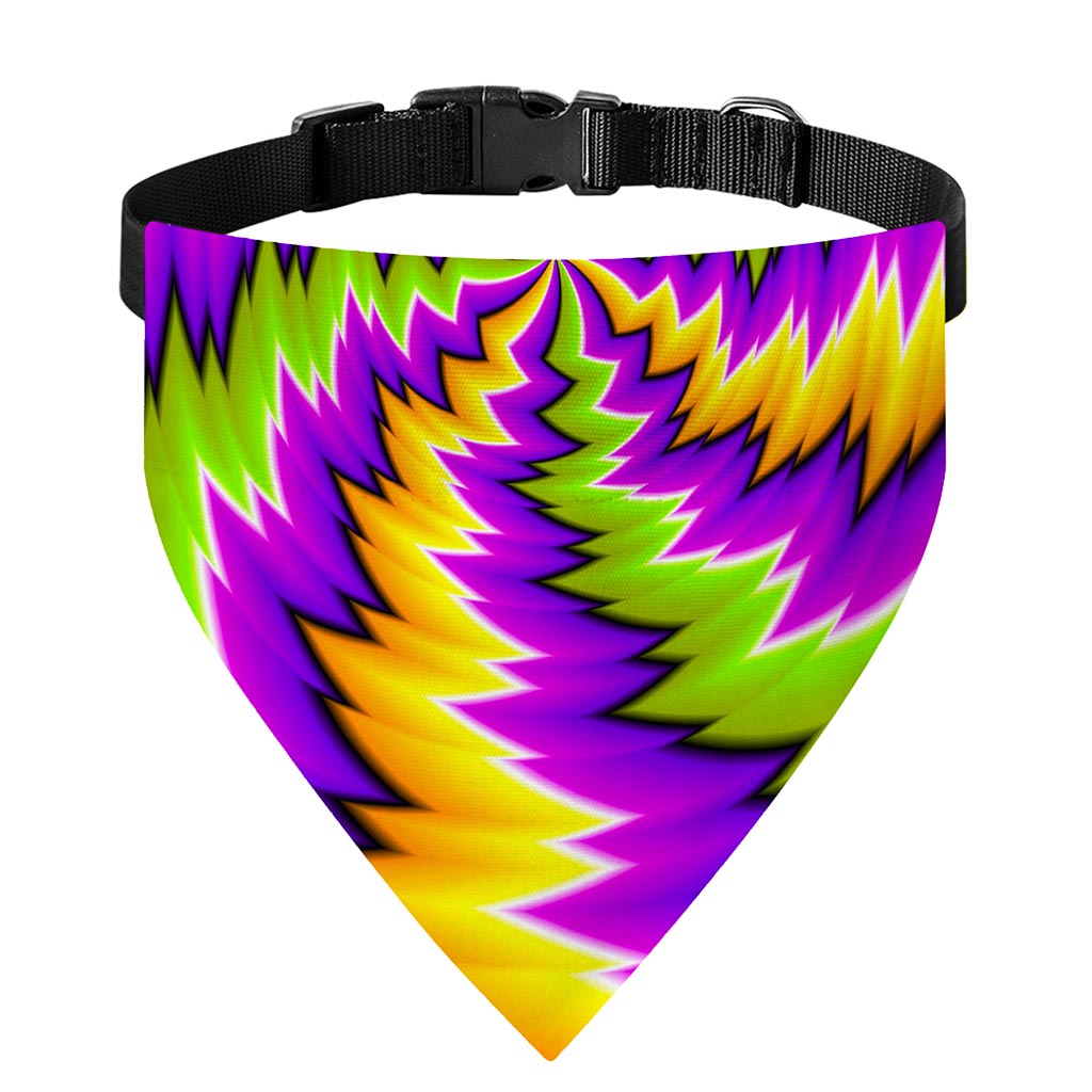 Dizzy Vortex Moving Optical Illusion Over The Collar Dog Bandana