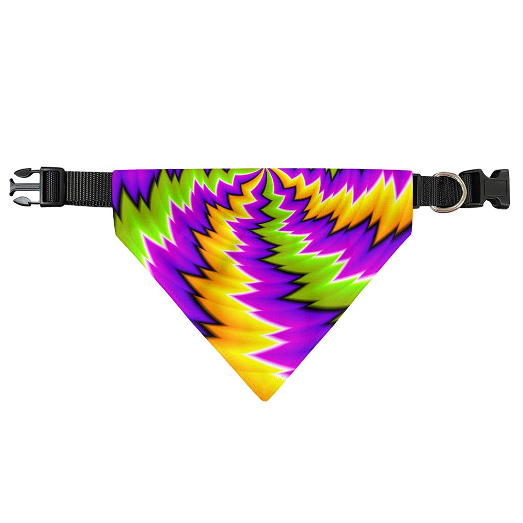 Dizzy Vortex Moving Optical Illusion Over The Collar Dog Bandana