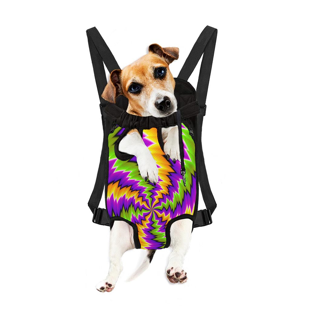 Dizzy Vortex Moving Optical Illusion Pet Carrier Backpack