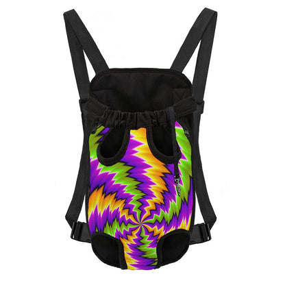 Dizzy Vortex Moving Optical Illusion Pet Carrier Backpack