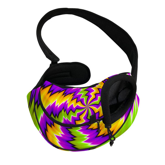Dizzy Vortex Moving Optical Illusion Pet Sling Carrier
