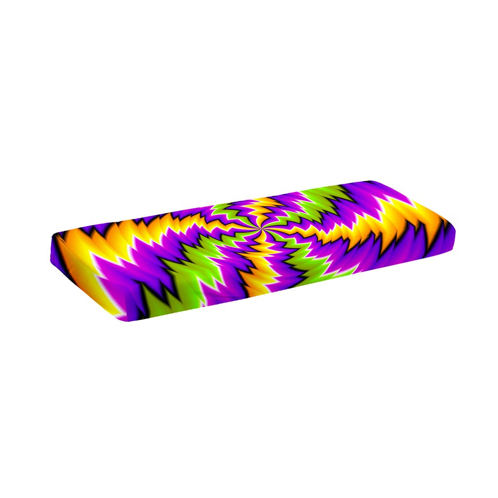 Dizzy Vortex Moving Optical Illusion Piano Keyboard Cover