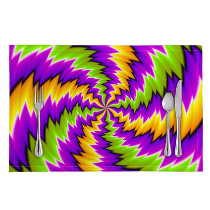 Dizzy Vortex Moving Optical Illusion Placemat