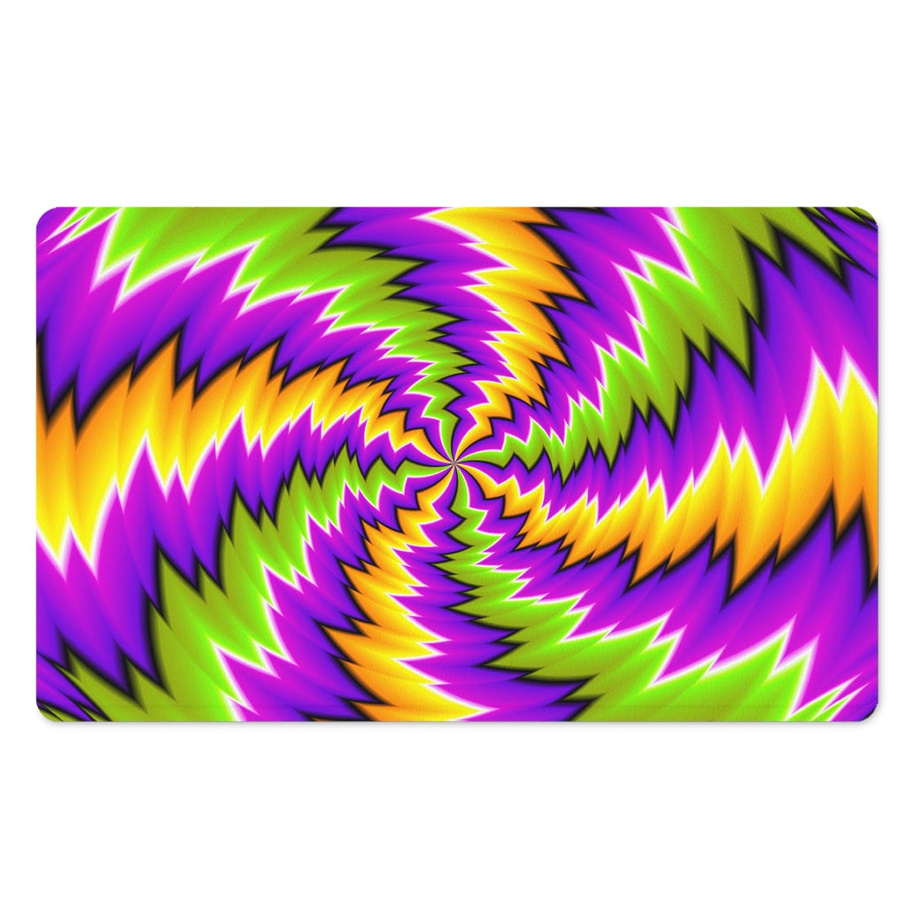 Dizzy Vortex Moving Optical Illusion Polyester Doormat
