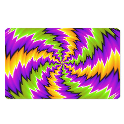 Dizzy Vortex Moving Optical Illusion Polyester Doormat