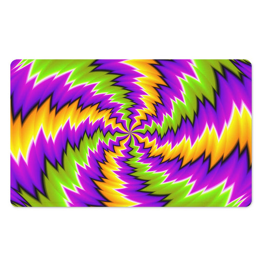 Dizzy Vortex Moving Optical Illusion Polyester Doormat