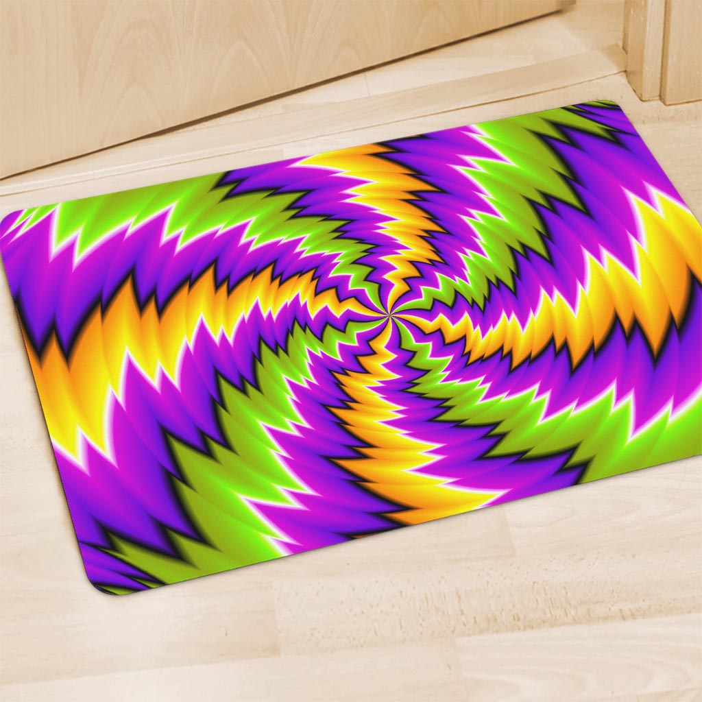 Dizzy Vortex Moving Optical Illusion Polyester Doormat