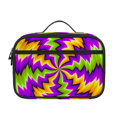 Dizzy Vortex Moving Optical Illusion Portable Lunch Bag