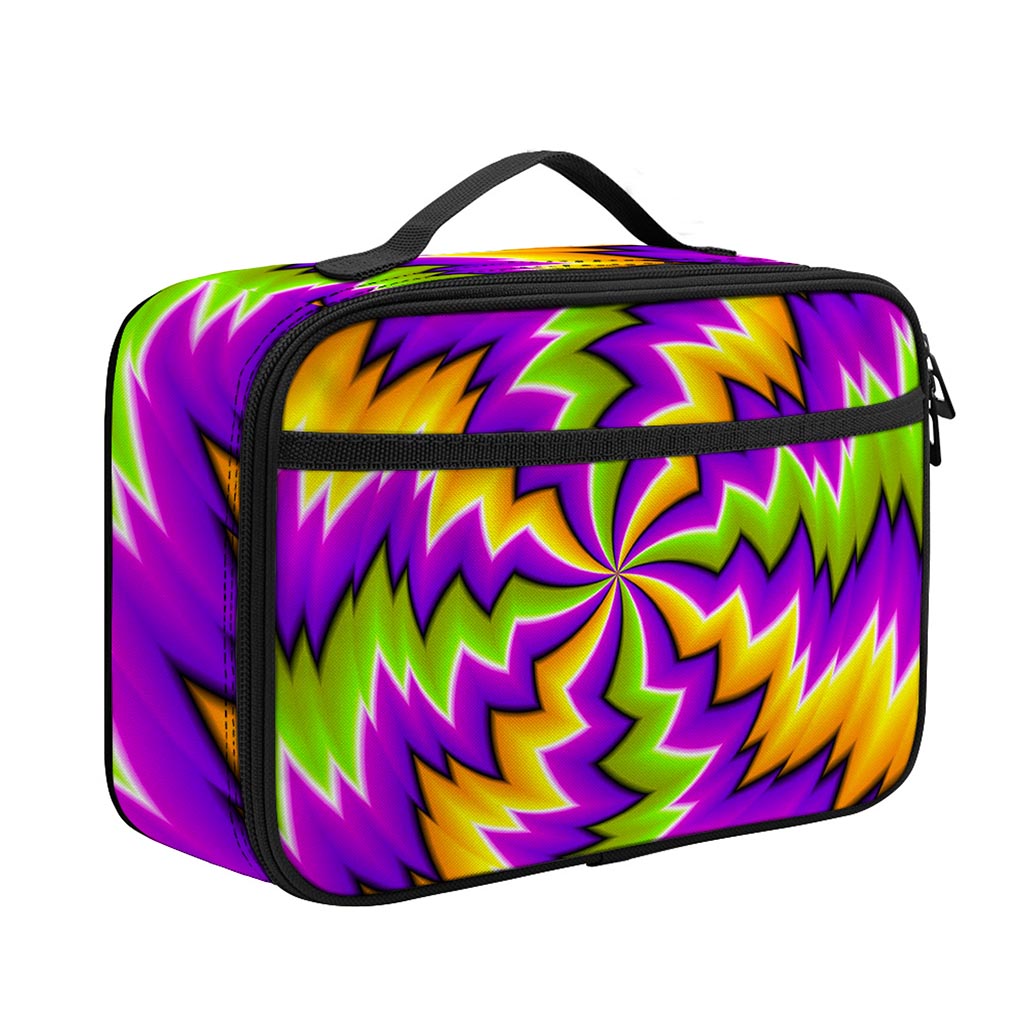 Dizzy Vortex Moving Optical Illusion Portable Lunch Bag