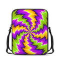 Dizzy Vortex Moving Optical Illusion Rectangular Crossbody Bag