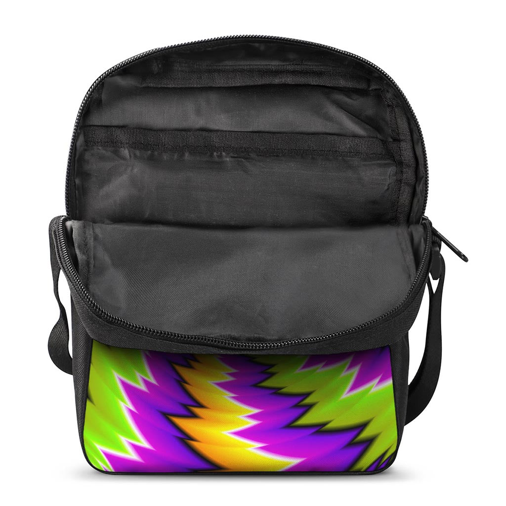 Dizzy Vortex Moving Optical Illusion Rectangular Crossbody Bag