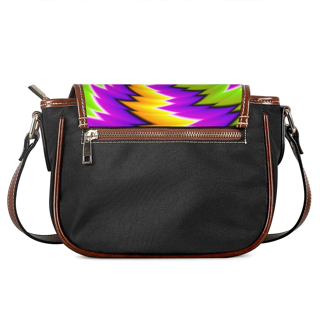 Dizzy Vortex Moving Optical Illusion Saddle Bag