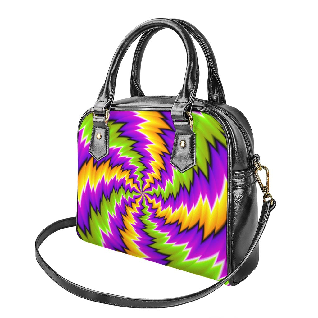 Dizzy Vortex Moving Optical Illusion Shoulder Handbag