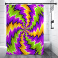 Dizzy Vortex Moving Optical Illusion Shower Curtain