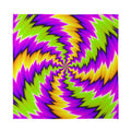 Dizzy Vortex Moving Optical Illusion Silk Bandana