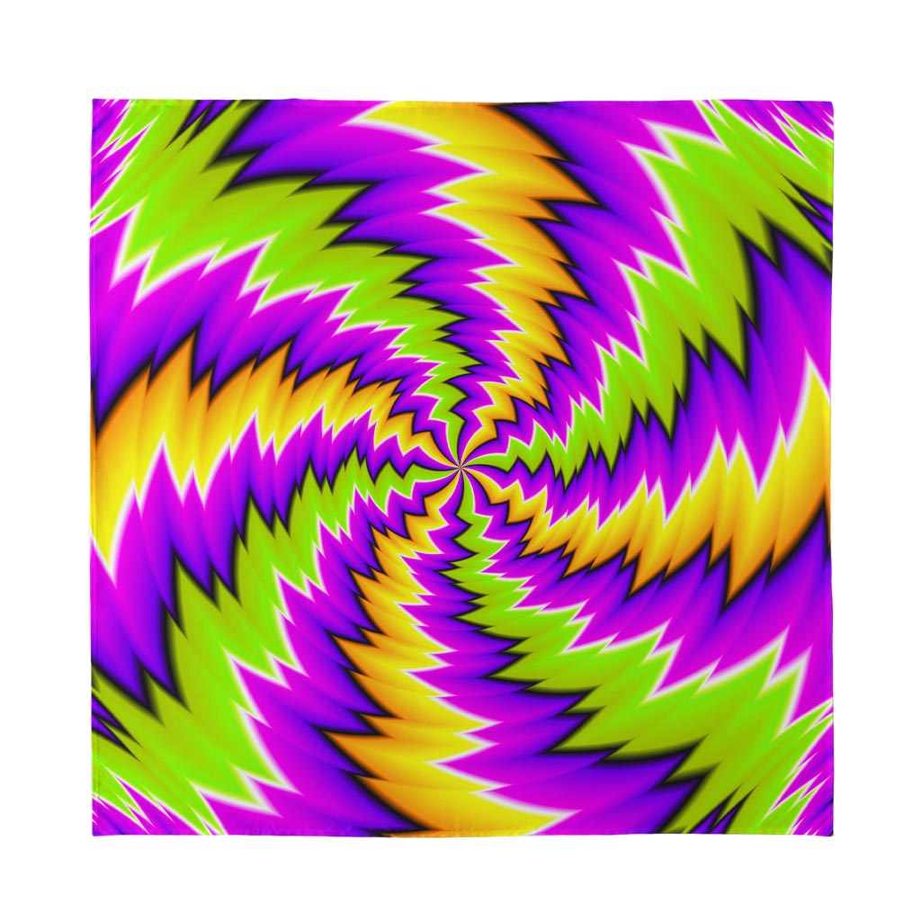 Dizzy Vortex Moving Optical Illusion Silk Bandana