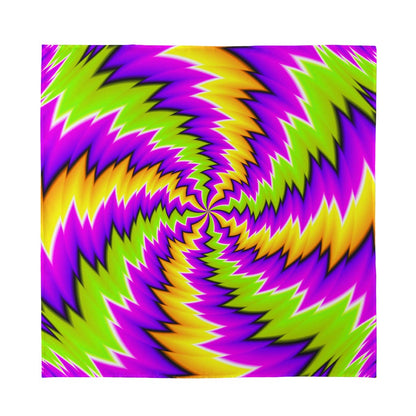 Dizzy Vortex Moving Optical Illusion Silk Bandana