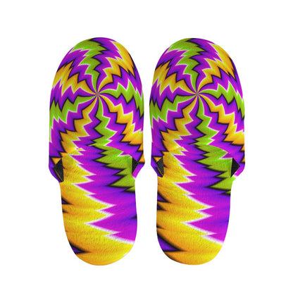 Dizzy Vortex Moving Optical Illusion Slippers