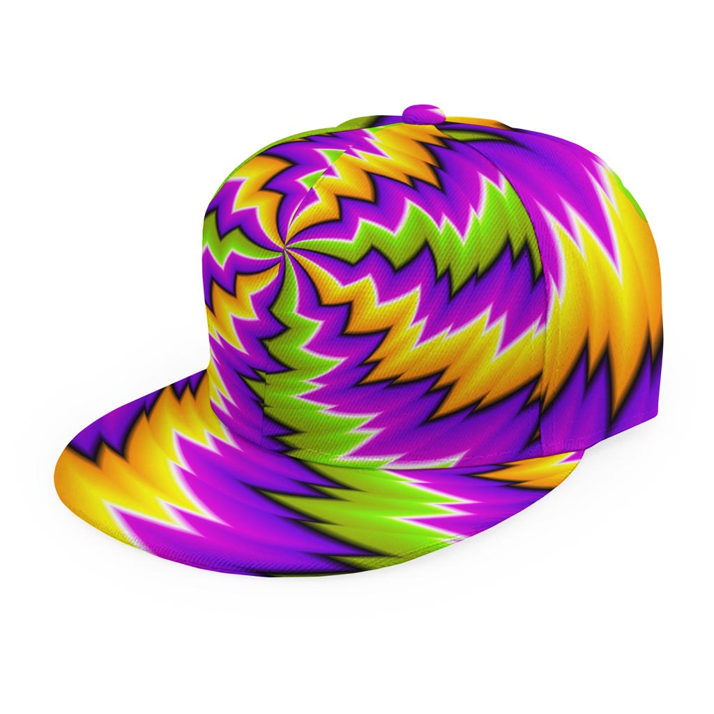 Dizzy Vortex Moving Optical Illusion Snapback Cap