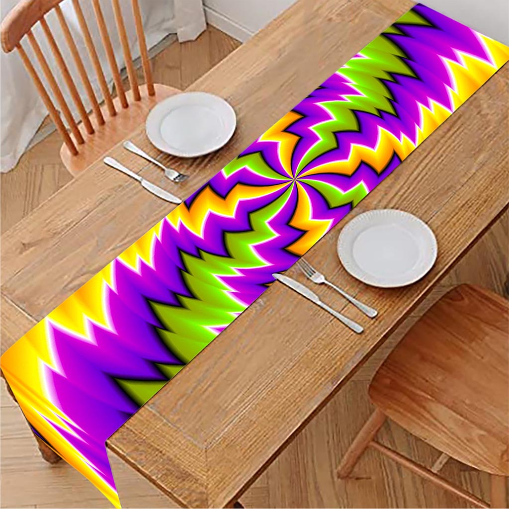 Dizzy Vortex Moving Optical Illusion Table Runner