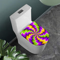 Dizzy Vortex Moving Optical Illusion Toilet Lid Cover