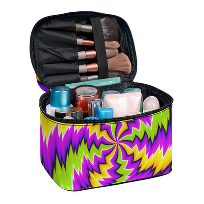 Dizzy Vortex Moving Optical Illusion Travel Makeup Bag