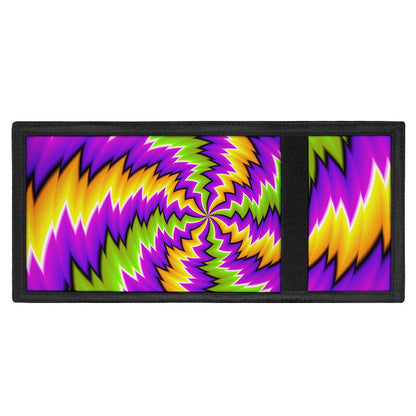 Dizzy Vortex Moving Optical Illusion Trifold Wallet