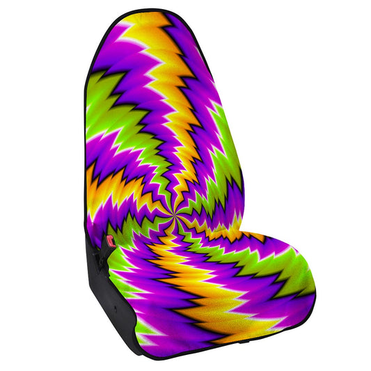 Dizzy Vortex Moving Optical Illusion Waterproof Car Seat Cover