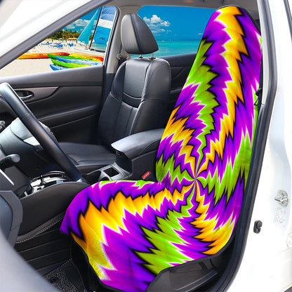 Dizzy Vortex Moving Optical Illusion Waterproof Car Seat Cover