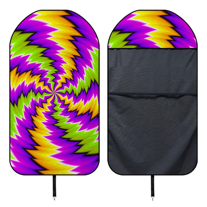 Dizzy Vortex Moving Optical Illusion Waterproof Car Seat Cover