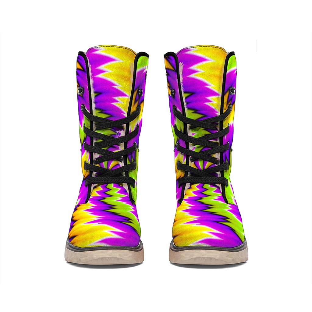 Dizzy Vortex Moving Optical Illusion Winter Boots