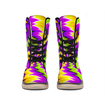 Dizzy Vortex Moving Optical Illusion Winter Boots