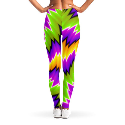 Dizzy Vortex Moving Optical Illusion Women's Leggings