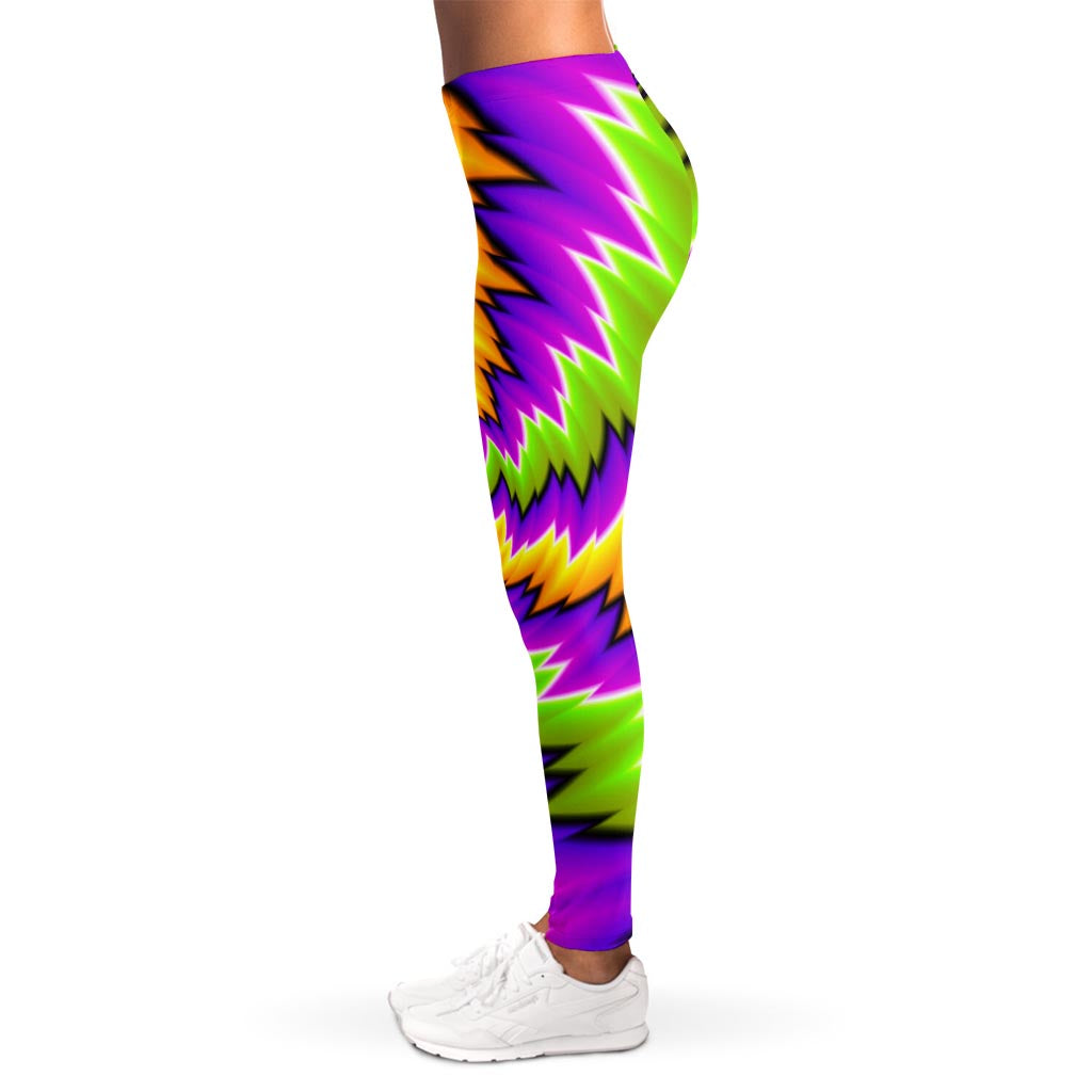 Dizzy Vortex Moving Optical Illusion Women's Leggings
