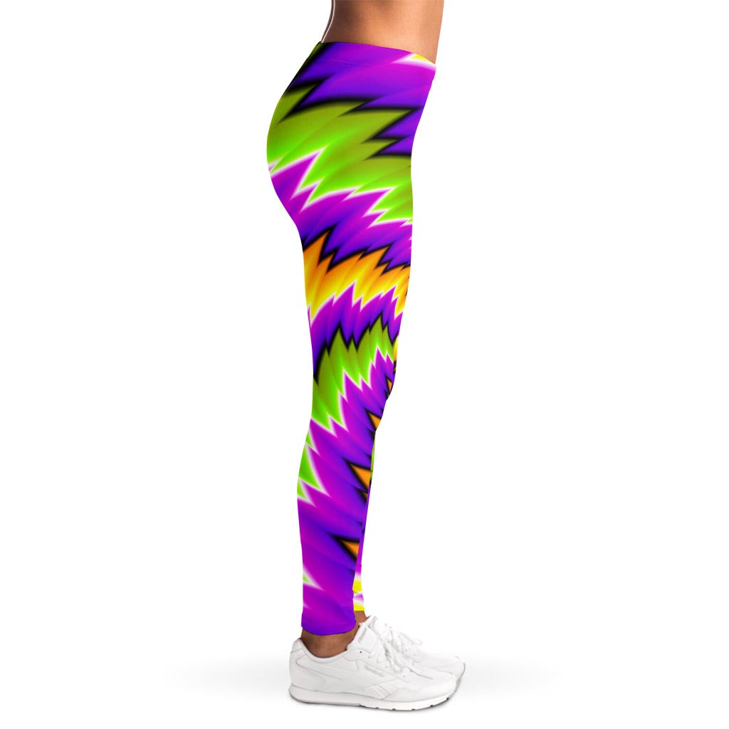 Dizzy Vortex Moving Optical Illusion Women's Leggings