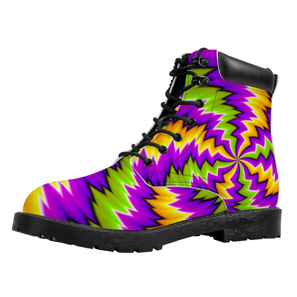 Dizzy Vortex Moving Optical Illusion Work Boots