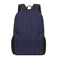 DNA Helix Pattern Print 17 Inch Backpack