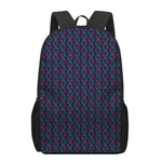 DNA Helix Pattern Print 17 Inch Backpack