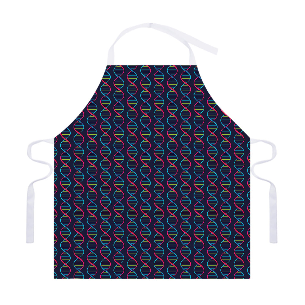 DNA Helix Pattern Print Adjustable Apron