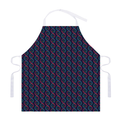DNA Helix Pattern Print Adjustable Apron