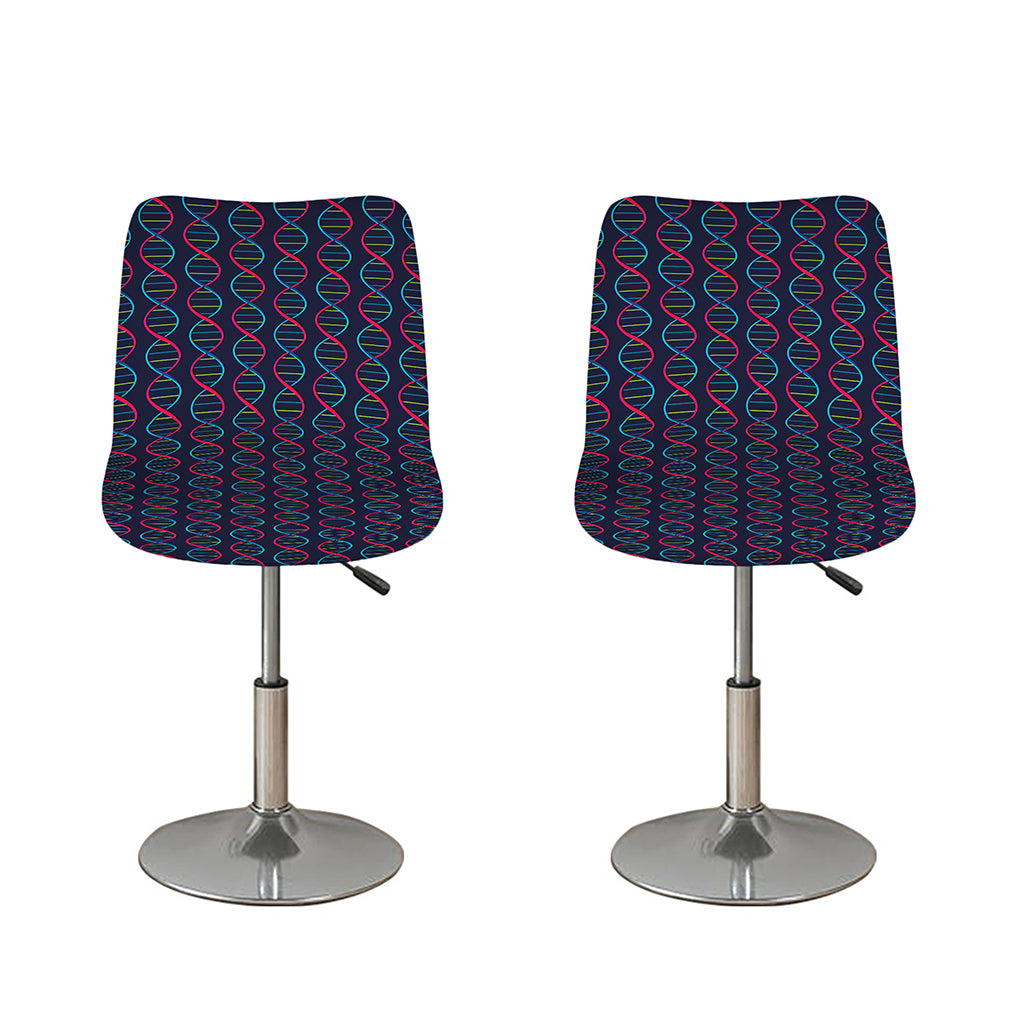 DNA Helix Pattern Print Bar Stool Covers
