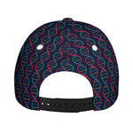 DNA Helix Pattern Print Baseball Cap