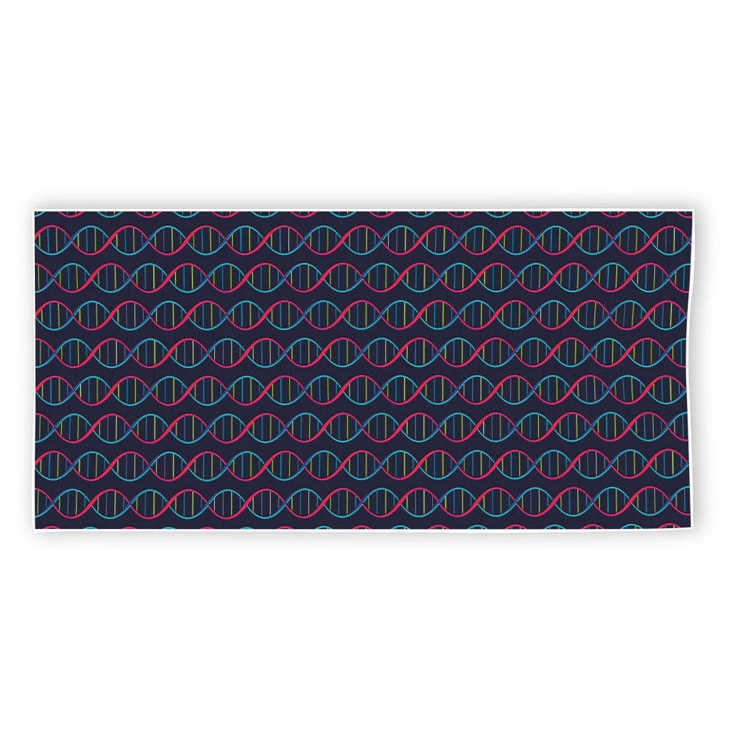 DNA Helix Pattern Print Beach Towel