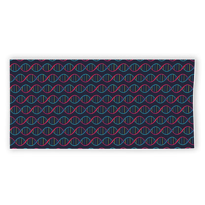 DNA Helix Pattern Print Beach Towel