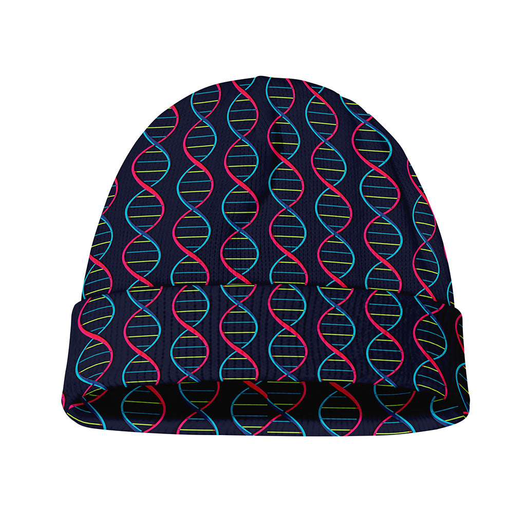 DNA Helix Pattern Print Beanie