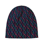 DNA Helix Pattern Print Beanie
