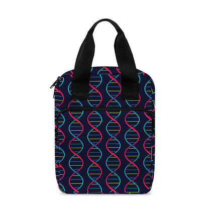 DNA Helix Pattern Print Bible Tote Bag
