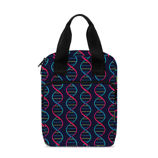 DNA Helix Pattern Print Bible Tote Bag